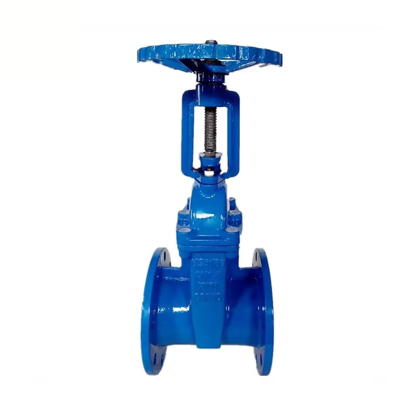 Corpo DI per supporti idrici con valvola a saracinesca con sede resiliente con stelo a montante manuale DN80 da 3 pollici con volantino 2CR13