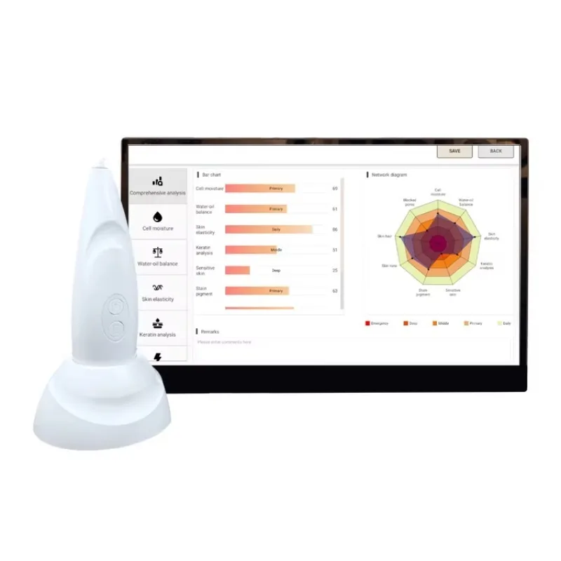 Analisador de pele que aperta o preço competitivo Analisador de pele profissional Bom preço Analisador de pele do scanner facial