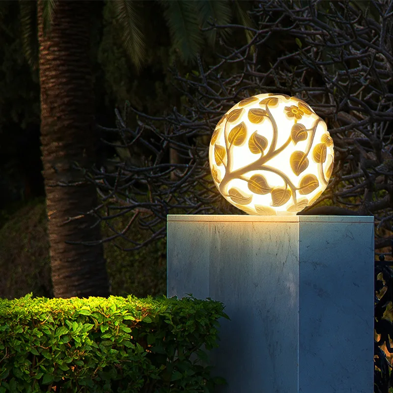 Outdoor column lights solar LED column non solar lights outdoor garden decorations outdoor garden lights