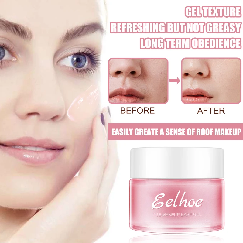 EELHOE-Gel de premaquillaje, Base Facial transparente, control de aceite ligero, corrector hidratante, aislamiento de poros invisibles, 1/2/3 piezas