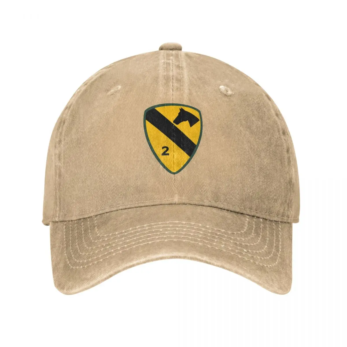 2ND BRIGADE - 1ST AIR CAVALRY Baseball Caps Fashion Washed Denim Hats Outdoor Adjustable Casquette Hip Hop Baseball Cowboy Hat