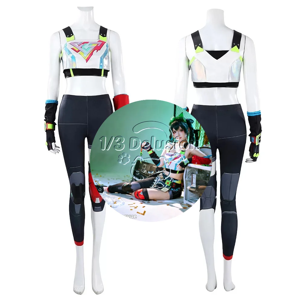 Costume de cosplay Overwatch Kiriko YOASOBI, ensemble complet pour femmes, idéal pour les conventions de bandes dessinées, les fêtes d’Halloween et les événements de cosplay, 1/3delusion.
