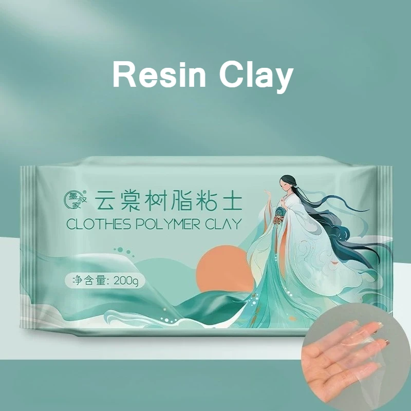 

200g/ Bag Novice Large Package Transparent Bendable Resin Clay DIY Cartoon Doll Animation Character Costume Making Resin Clay