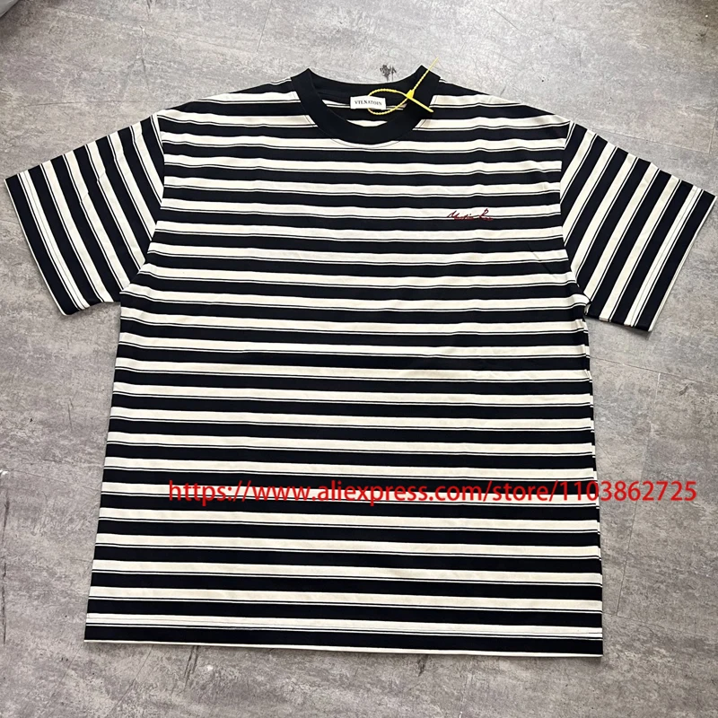 عالية الجودة مارتين روز تي شيرت التطريز نمط مخطط شعار رسالة قصيرة الأكمام المألوف مارتين روز تي شيرت