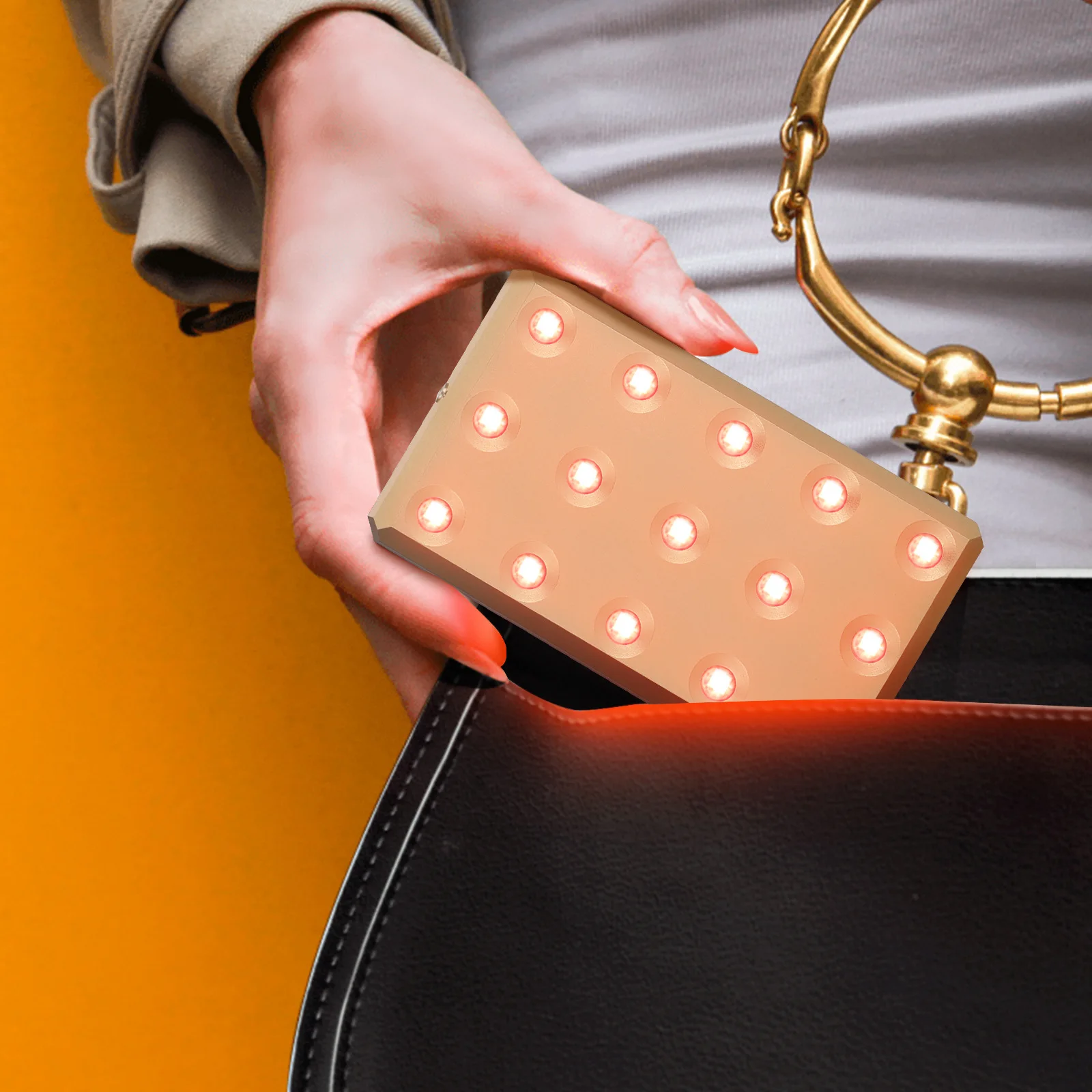 

New infrared physiotherapy lamp home portable ultra-thin timing hand knee abdomen