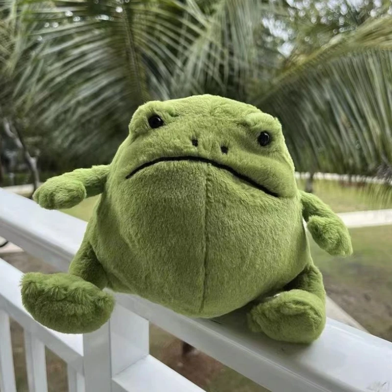 

Replica In Stock Hot Sale Cartoon Cute Frog Doll Creative Plush Toy Green Frog Big Belly Rain Frog Birthday Gift Collection Toys