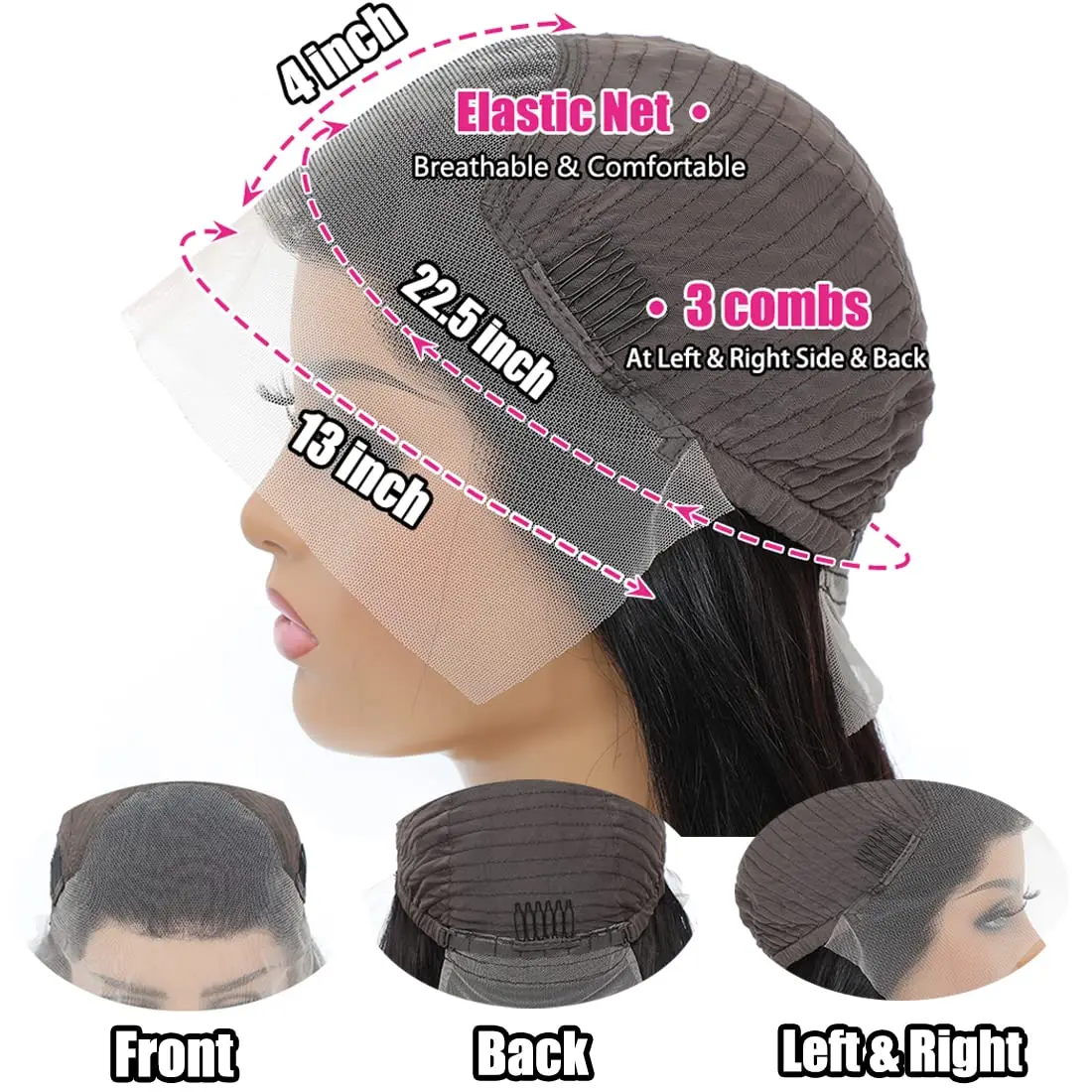 Wig renda depan gelombang air rambut manusia 13x4 HD renda wig Frontal untuk wanita rambut manusia wig rambut manusia 180% ketebalan basah dan bergelombang