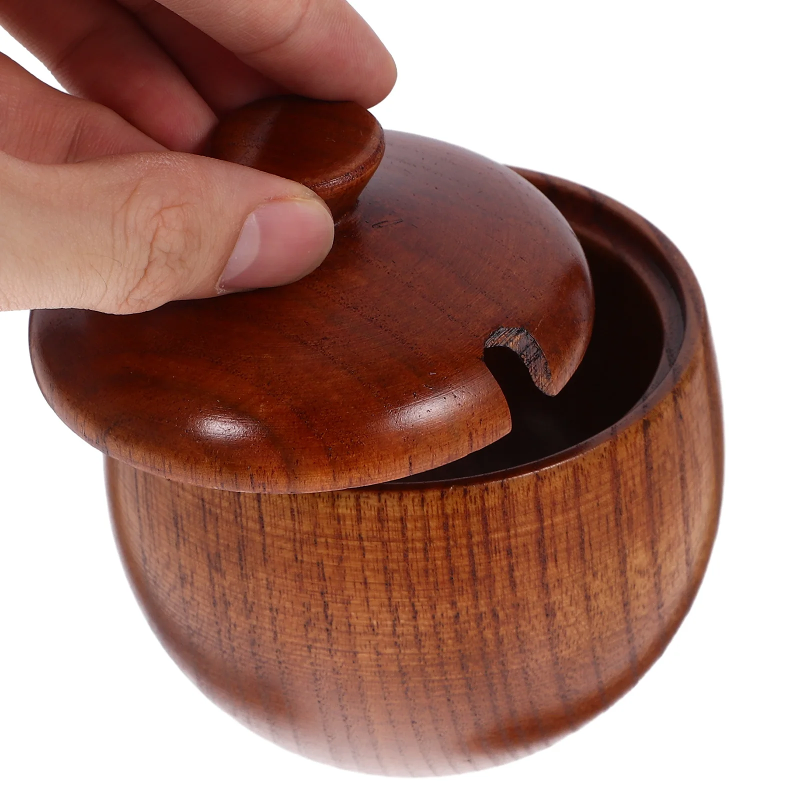 

1pc Natural Wood Bowl For s Rice Cereal Soup Container Safe Seasoning Bowl With Lid Household Wooden Serving Bowls s