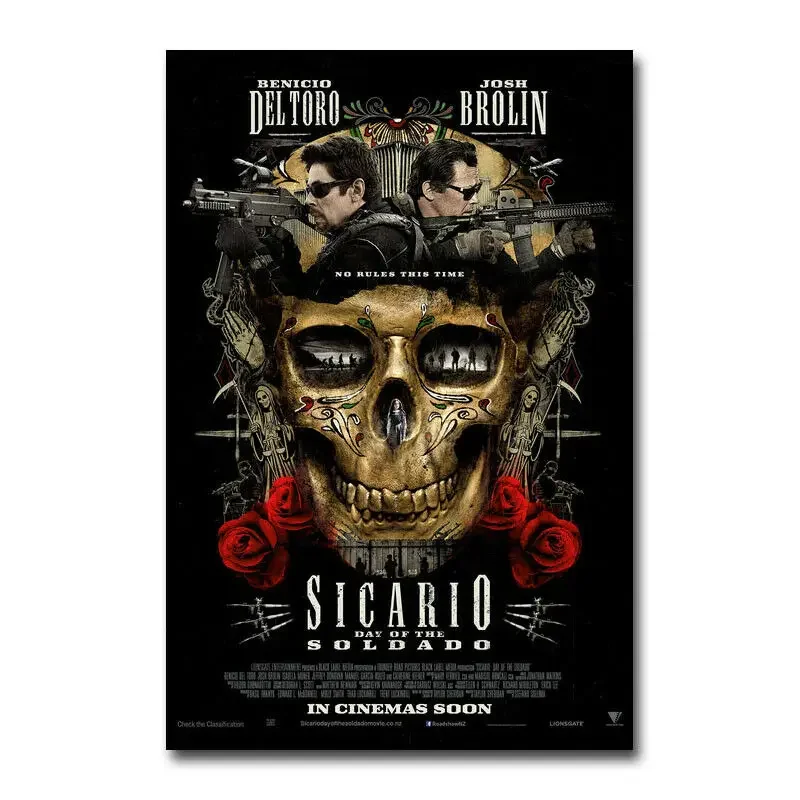 217 Sicario Day Of The Soldado Movie Silk Art Poster Wall Art Home Decoration Gift