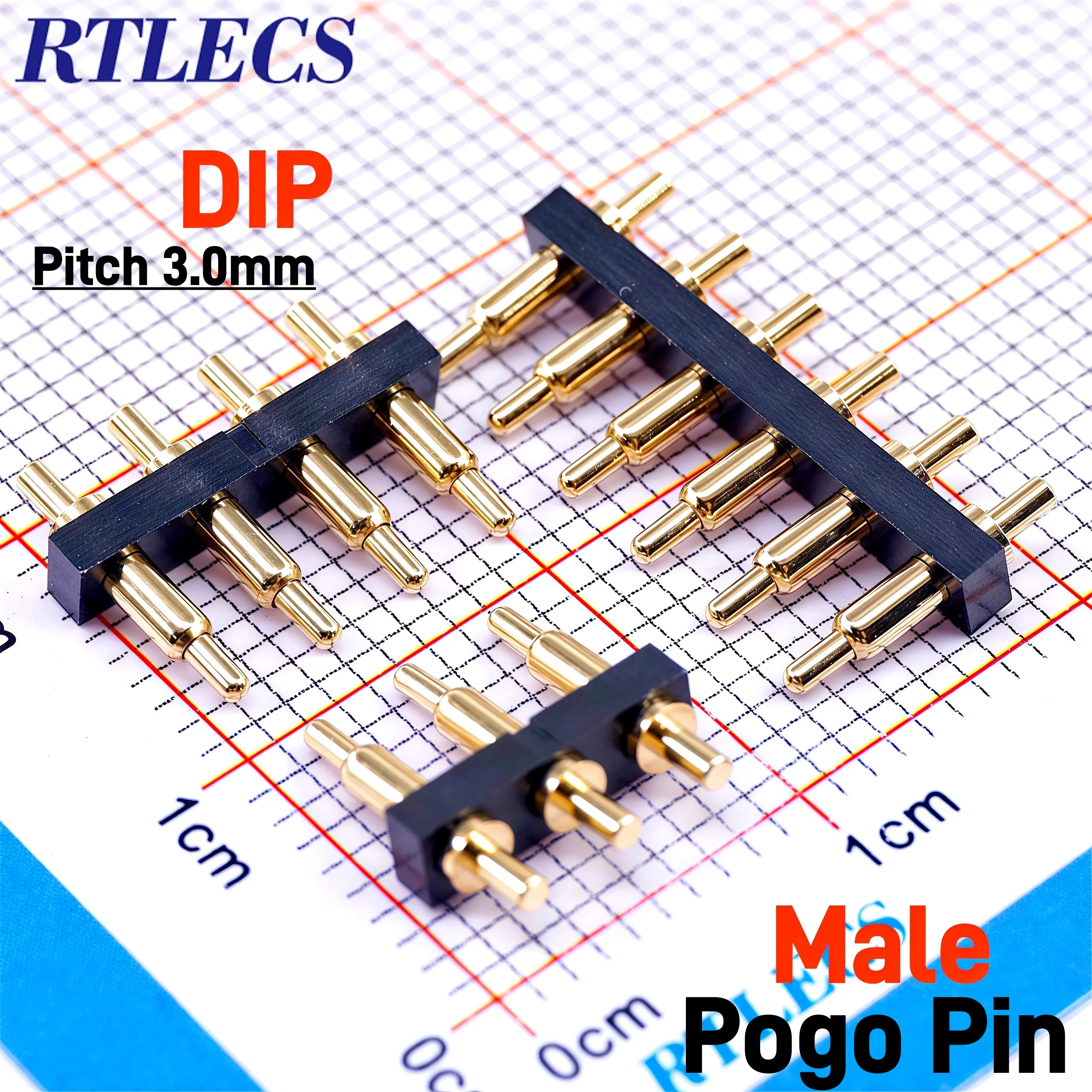 5 Stück Pogo-Pin-Stecker, 3,0 mm Rastermaß, Batteriefeder, Lastkontakt, DIP, SMD, PCB, 4, 5, 6, 7, 8, 9, 10, 11, 12, 14, 18, 20,5 mm Testfeder-Sonde – Detail 3