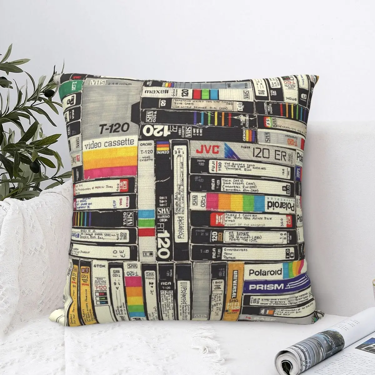 

VHS Pillowcase Polyester Pillows Cover Cushion Comfort Throw Pillow Sofa Decorative Cushions Used for Home Bedroom Living Room