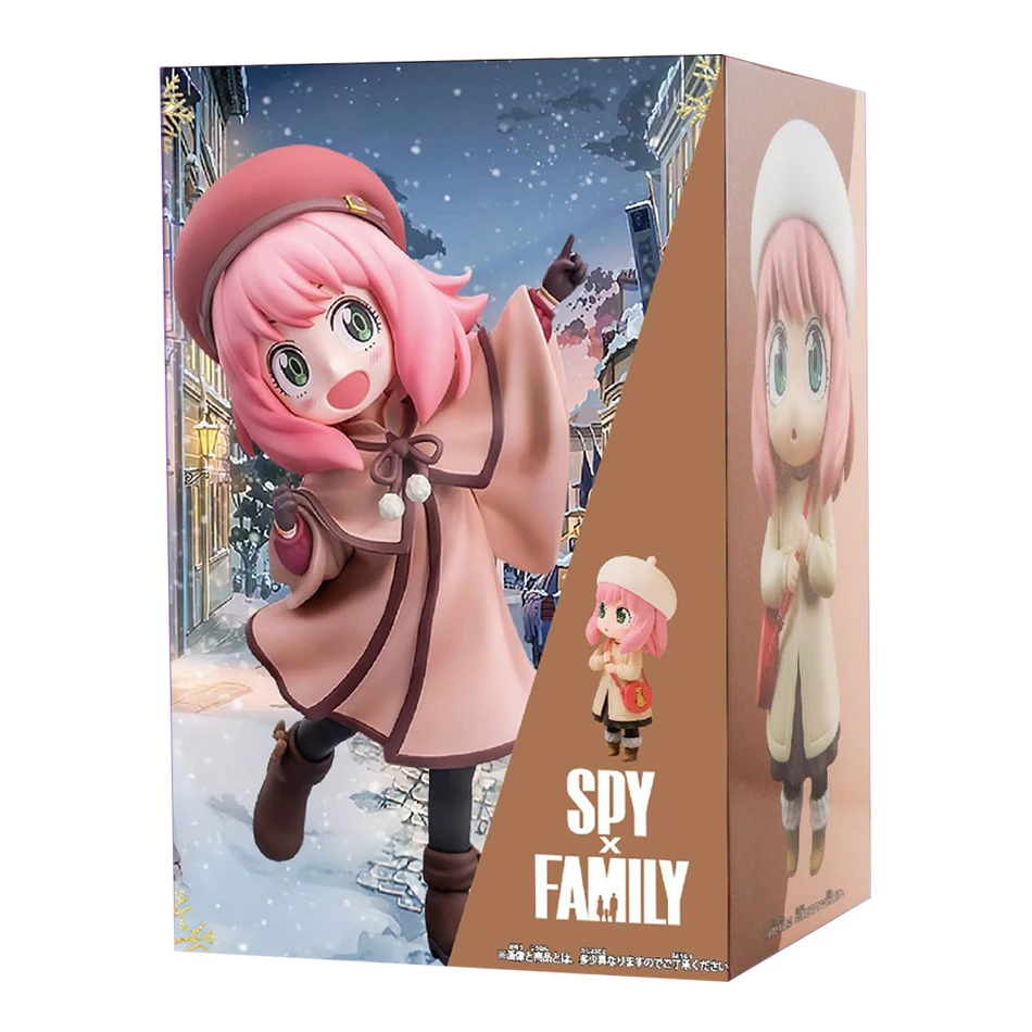 2026 Neue Anime Spy X Family CODE: Weiß 14 cm Spielzeug PVC Anya Winterkleidung Detektivbild Desktop-Dekorationen Süßes Geschenk für Kinder – Detail 7