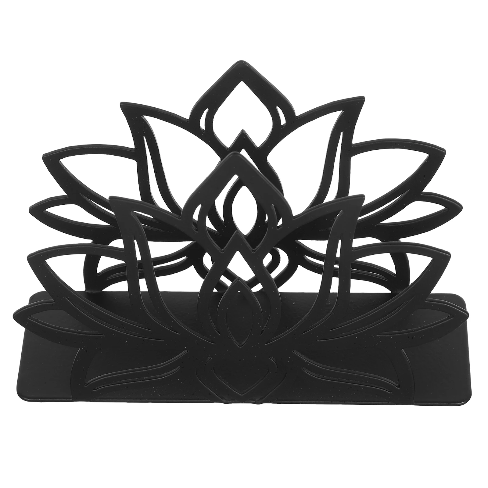 

Napkin Holder Black Decorative Stand for Table Restaurant Modern Farmhouse Paper Tissue Dispenser Kitchen Hotel