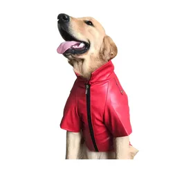 Leather Dog Coat Jacket Winter Pet Clothes Shiba Inu Welsh Corgi Bull Terrier Samoyed Husky Golden Retriever Dog Costume Outfit