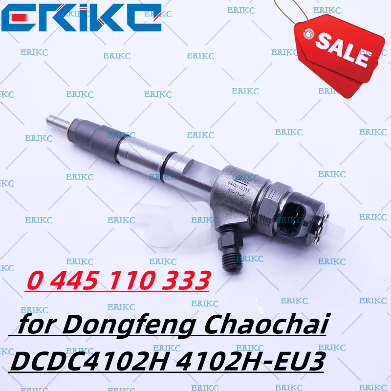 

ERIKC 0 445 110 333 Common Rail Injector, Electronic Injection Nozzle 0 445 110 333 for Dongfeng Chaochai DCDC4102H 4102H-EU3