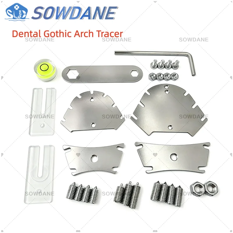 Dental Intraoral Registration Gothic Arch Tracer Facebow for Precise Articulation Jaw Frames Adjusted Vertical Centric Recorder