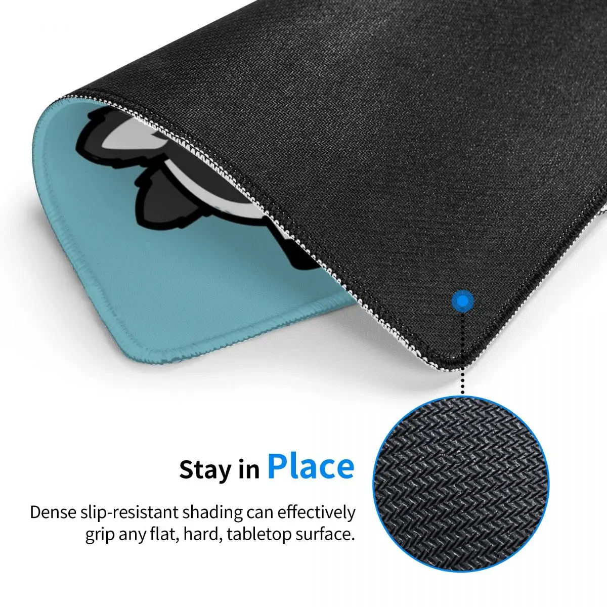 لطيف الحدود الكولي ماوس الوسادة الكمبيوتر لوحة المفاتيح الماوس حصيرة ألعاب الكمبيوتر حصيرة مكتب الجدول الحصير #3