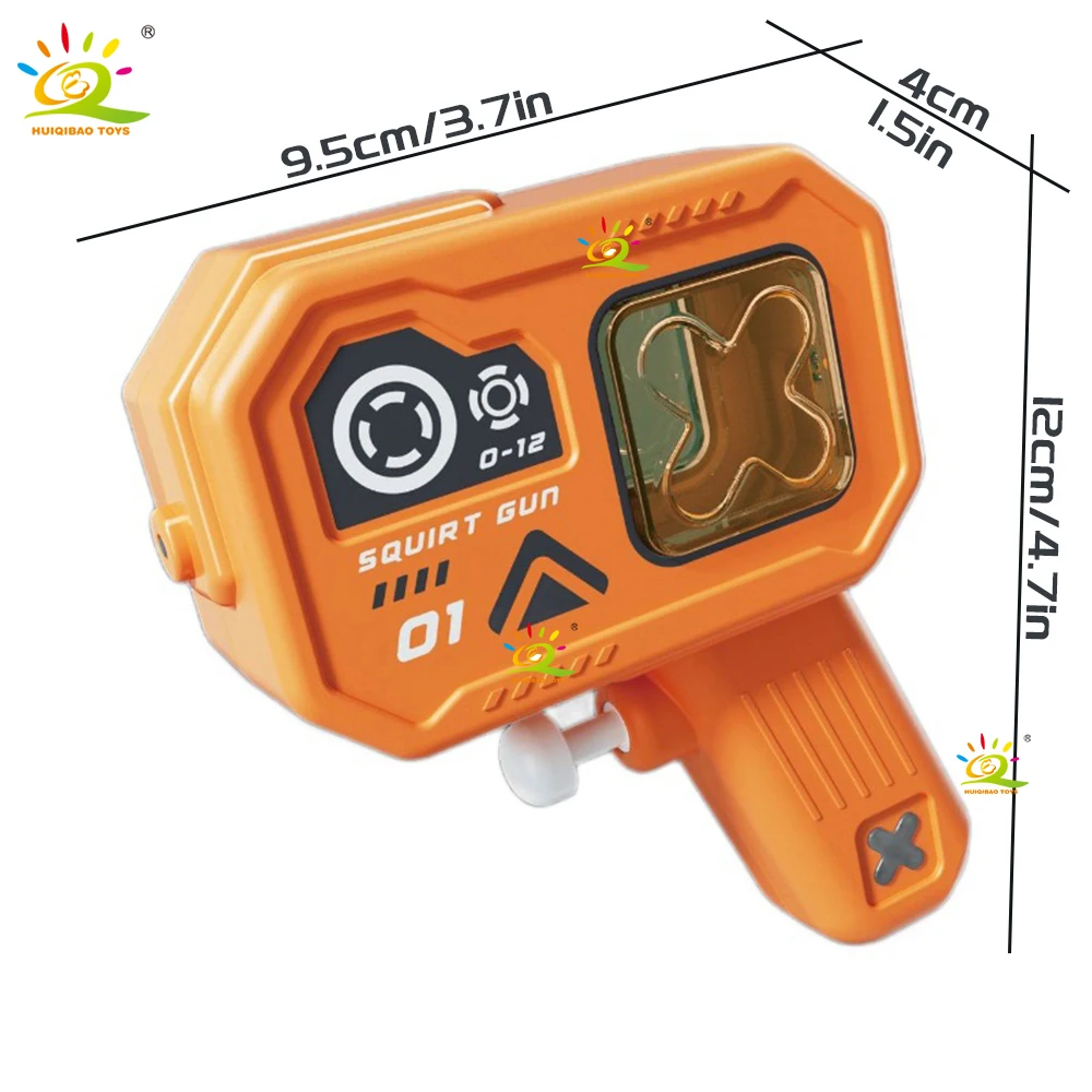 HUIQIBAO Juguetes de dibujos animados, pistolas de agua cyberpunk, formas creativas, juguetes acuáticos, fiesta en la playa al aire libre de verano, juguetes para batalla de agua