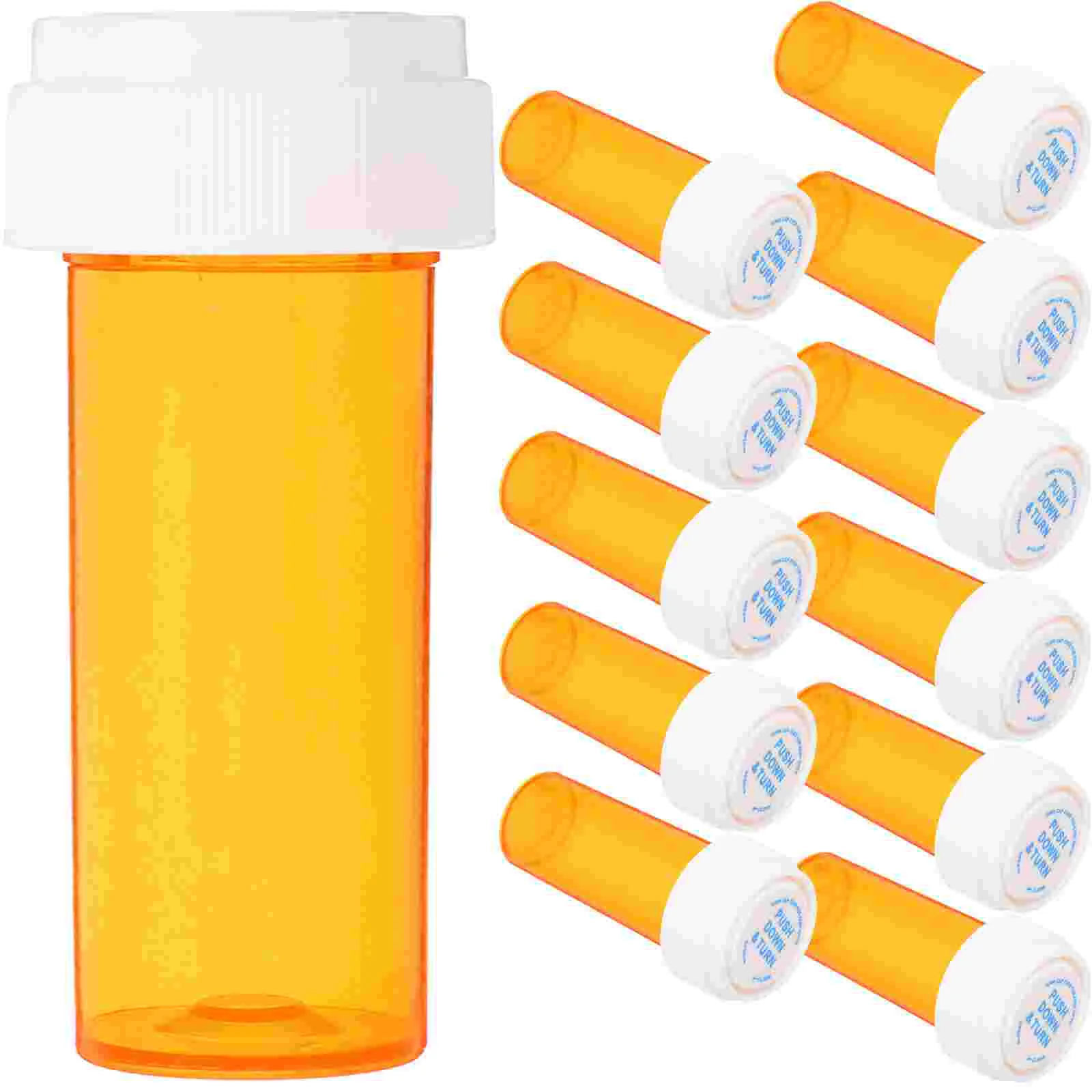 

12 Pcs Transparent Travel Pill Convenient Medicine Holder Accessory Portable Canning Supplies Organizer Mini Bottle