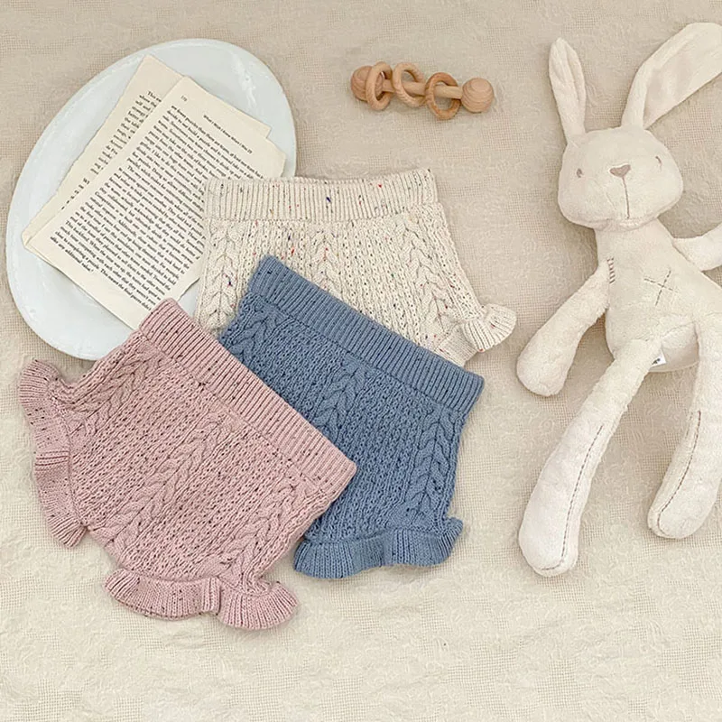 Baby PP Shorts Kids Baby Boys Girls Knitting Shorts Baby Boy Girl Pants Spring Autumn Baby Girl Knit Pants Children Clothing