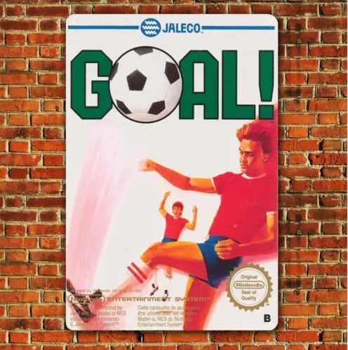 Goal Video Game Metallposter – Commodore Amiga Sammelblechschild (8x12 Zoll) – Aluminium