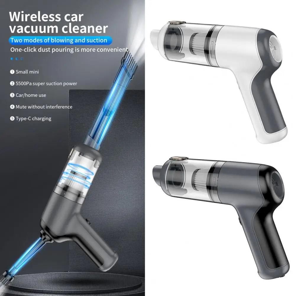 Car Vacuum Cleaner Cordless Portable Dual Filtration System 5500PA Suction Power Rechargeable Handheld Vacuum Dust Remover 진공청소기