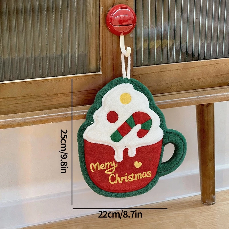 Christmas Santa Claus Hand Towels for Kitchen