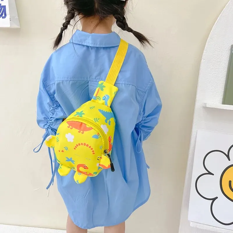 Backpack For Kids Dinosaur Print Schoolbag Kindergarten Handbag Cute Colorful Shoulder Bag