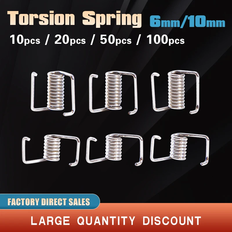 

3D Printer spring Locking Torsion Spring 10/20/50/100pcs GT2 2GT Timing Belt Locking Torsion Spring For 3D Printer Reprap Parts