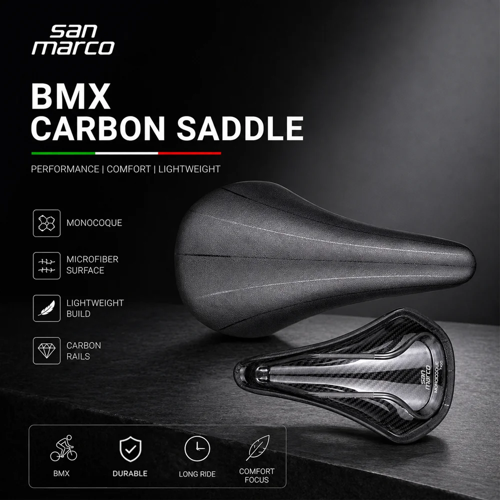 

Ultralight San Marco Saddle Road Grave MTB Bike Seat for Men Women BMX Seat 255*145mm Full Carbon 130g Comfortable Cycling Parts