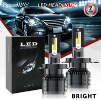 HL 2Pcs H3 9006/HB4 LED Headlight Bulbs Canbus Car Light 6000K 4300K 3000K LED Light Bulbs For Cars Motorcycle SUV 12-24V