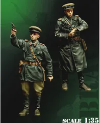 1/35 Scale Collection Hobby Resin Figure Model Kit History Russian Soldiers and Officers 2 Figures Unassembled Unpainted 988A