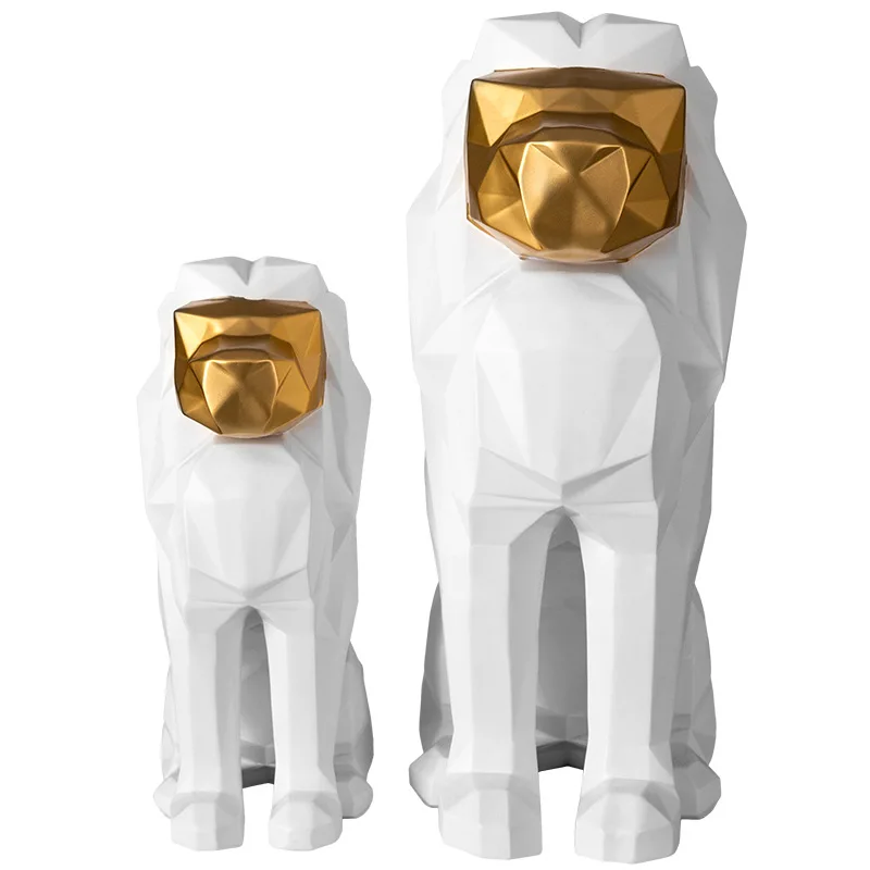 نحت الأسد الشمال بسيط الحديثة الإبداعية هدية زخرفة بار مدخل الحرف اليدوية #1