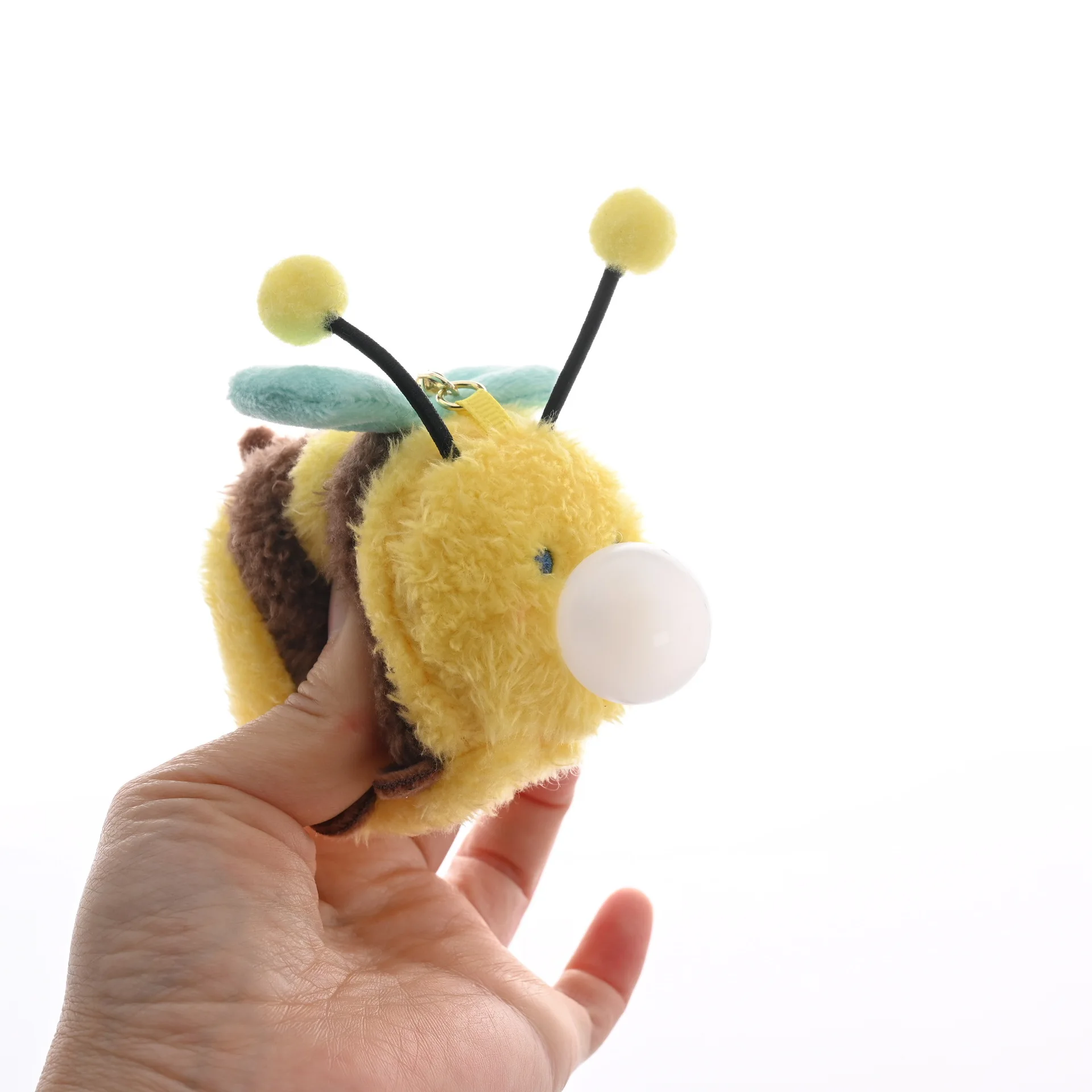 

Cute Cartoon Squeeze Bubble Blowing Plush Keychain Pendant Decompression Venting Toy Fun Key Chain Plush Toy Backpack Decoration