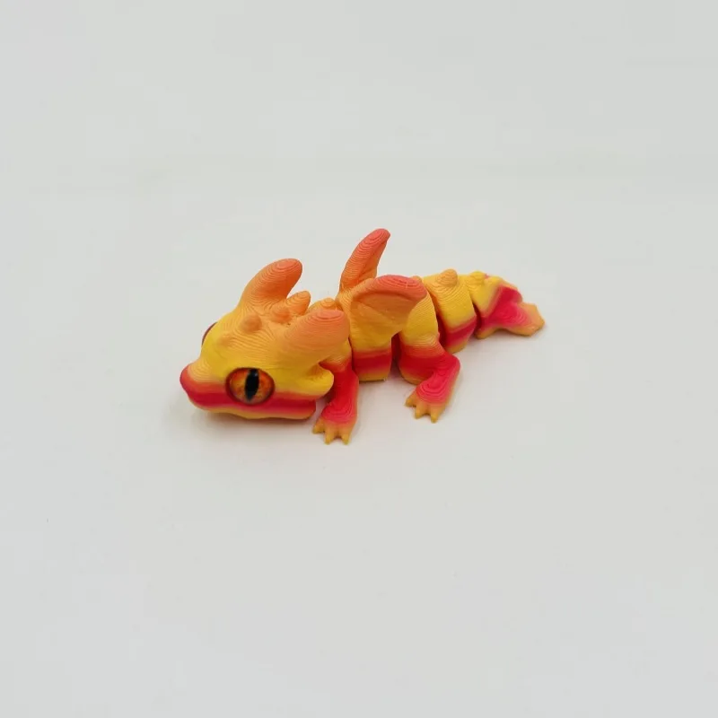 1/5/10/15 Stück 3D-gedruckter Babydrache mit beweglichen Gelenken und simulierten Augen, als dekorative Gegenstände für das Zuhause, zur Raumgestaltung und als Geschenk für Feiertage. – Detail 28