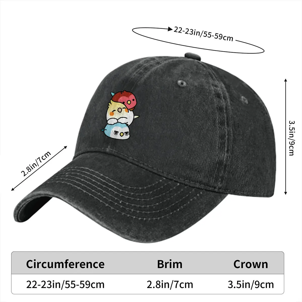 Cody and Friends Dango Baseball Cap Men Hats Women Visor Protection Snapback Parrot Birds Pet Caps