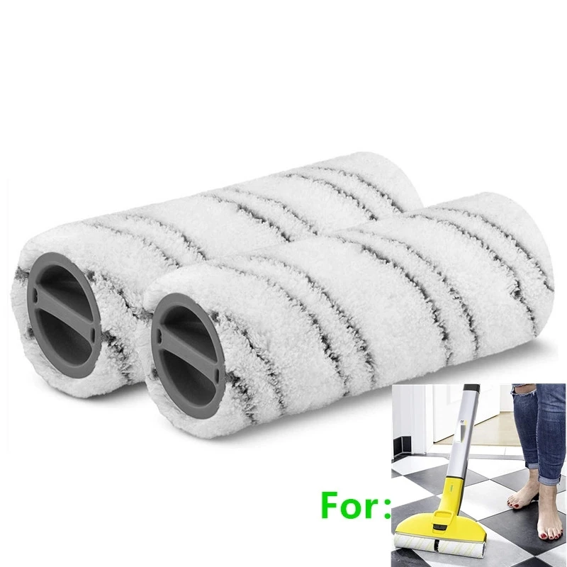 أفضل العروض 8 قطعة فرشاة الأسطوانة استبدال الملحقات ل Karcher FC5 FC7 FC3 fcثلاثية الأبعاد الكهربائية الطابق الأنظف