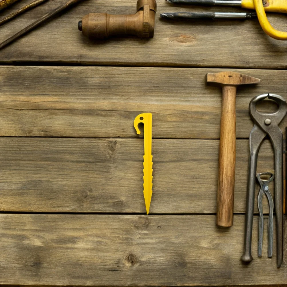 

20Pcs Serrated Plastic Tent Stakes Heavy Duty Ground Nails Camping Canopy Outdoor Lawn Tarp Pegs Garden Nails Ground Nail