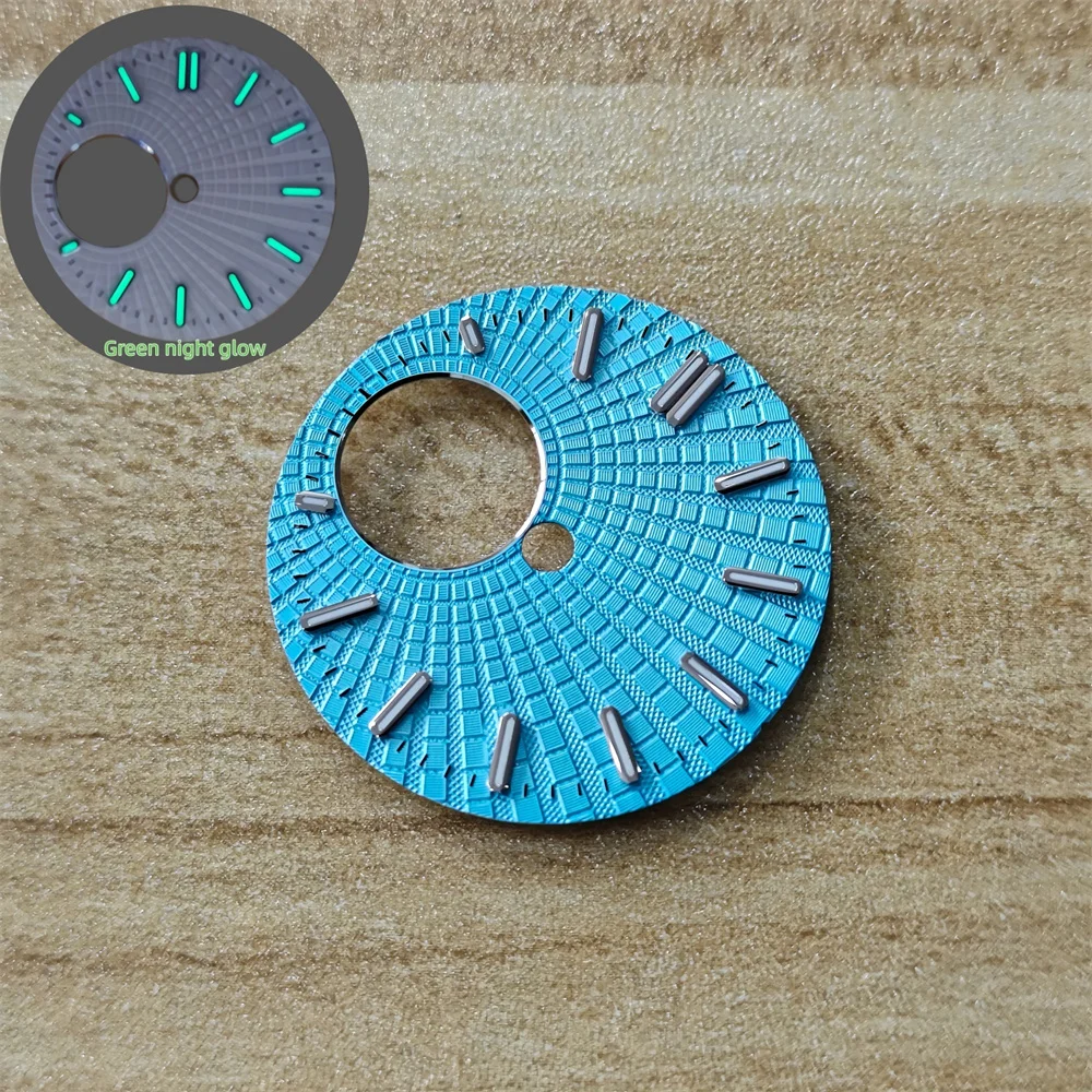 Watch Modification Parts 28.5mm NH38 DIY Skeletonized Grid Pattern Watch Dial Watchmaker Replacement Customizable Own Logo