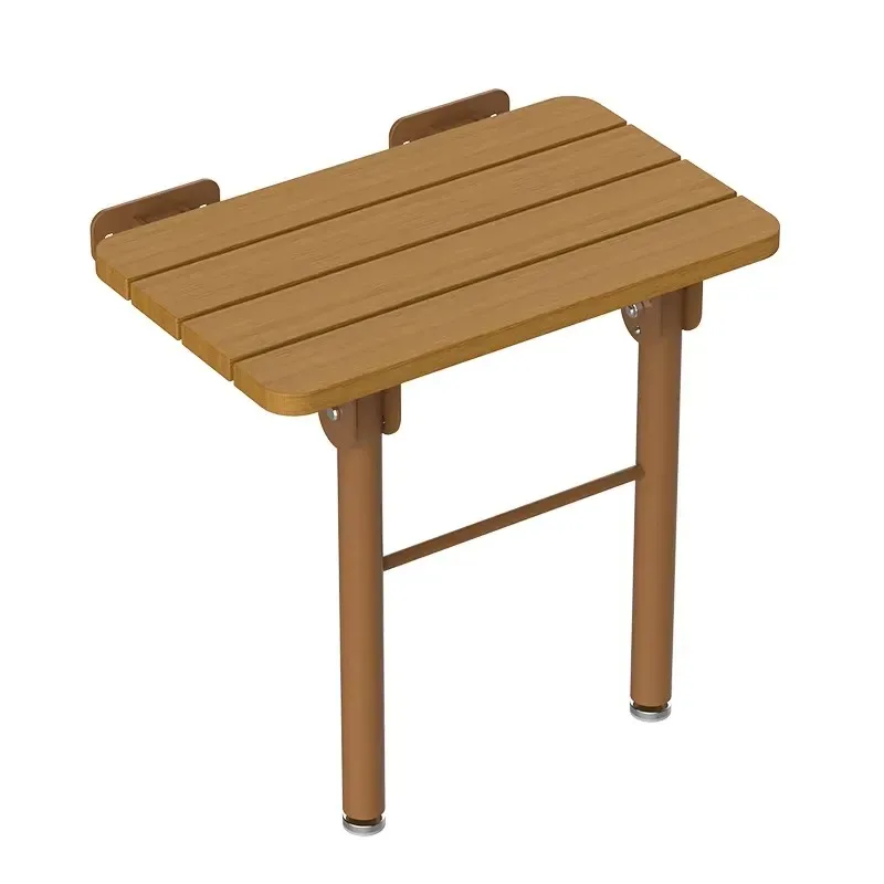 Modern Solid Wood Folding Stool Non Slip Shower Toilet Seat Bath Chair Porch Shoe Change Multi Purpose Luxury Durable
