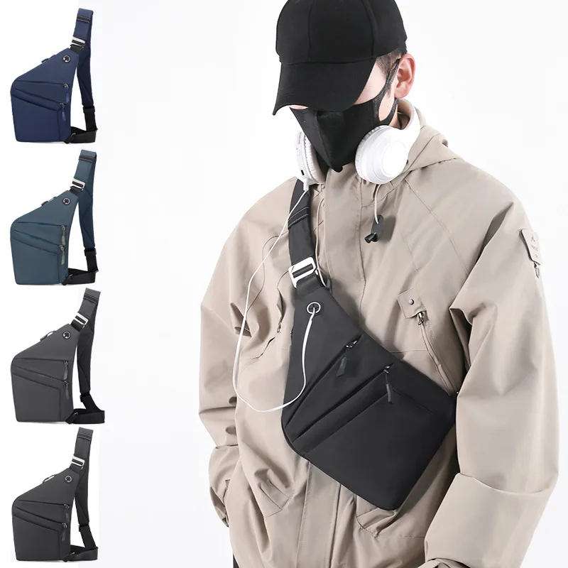 Men's Money and Cards Anti-theft Chest Bag Close Fitting Armpit Bag Women's Light Fashionable Single Shoulder Crossbody Bag
