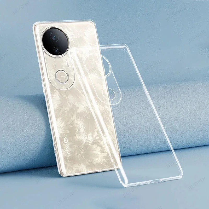 

Transparent TPU Bumper Phone Cases For VIVO V50 5G V40 Pro V2427 S20 Soft Clear Tpu Silicone Camera Protection Simple Back Cover