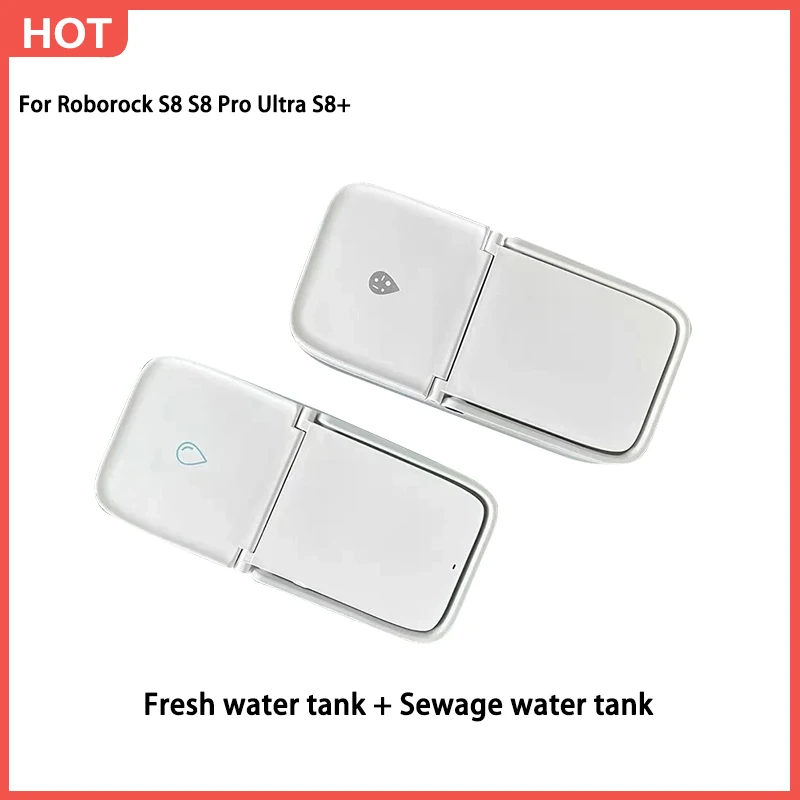 

Original Roborock S8 S8 Pro Ultra S8+ robot vacuum cleaner accessories replaceable Fresh water tank + Sewage water tank