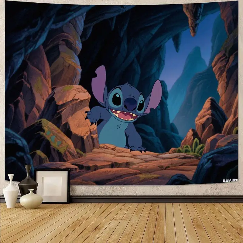 

1 шт., милый гобелен с персонажем, яркий мультяшный настенный рисунок для любителей Диснея, идеально подходит для декора спальни или гостиной