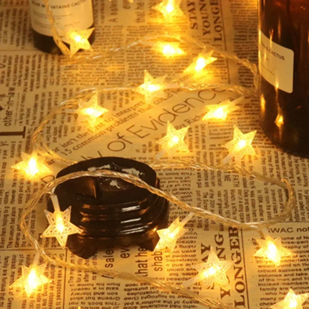 LED-Lichterketten Sternengirlande Glühbirnen Feenlichter Lichterketten für Party Zuhause Hochzeit Garten Halloween Weihnachtsdekoration