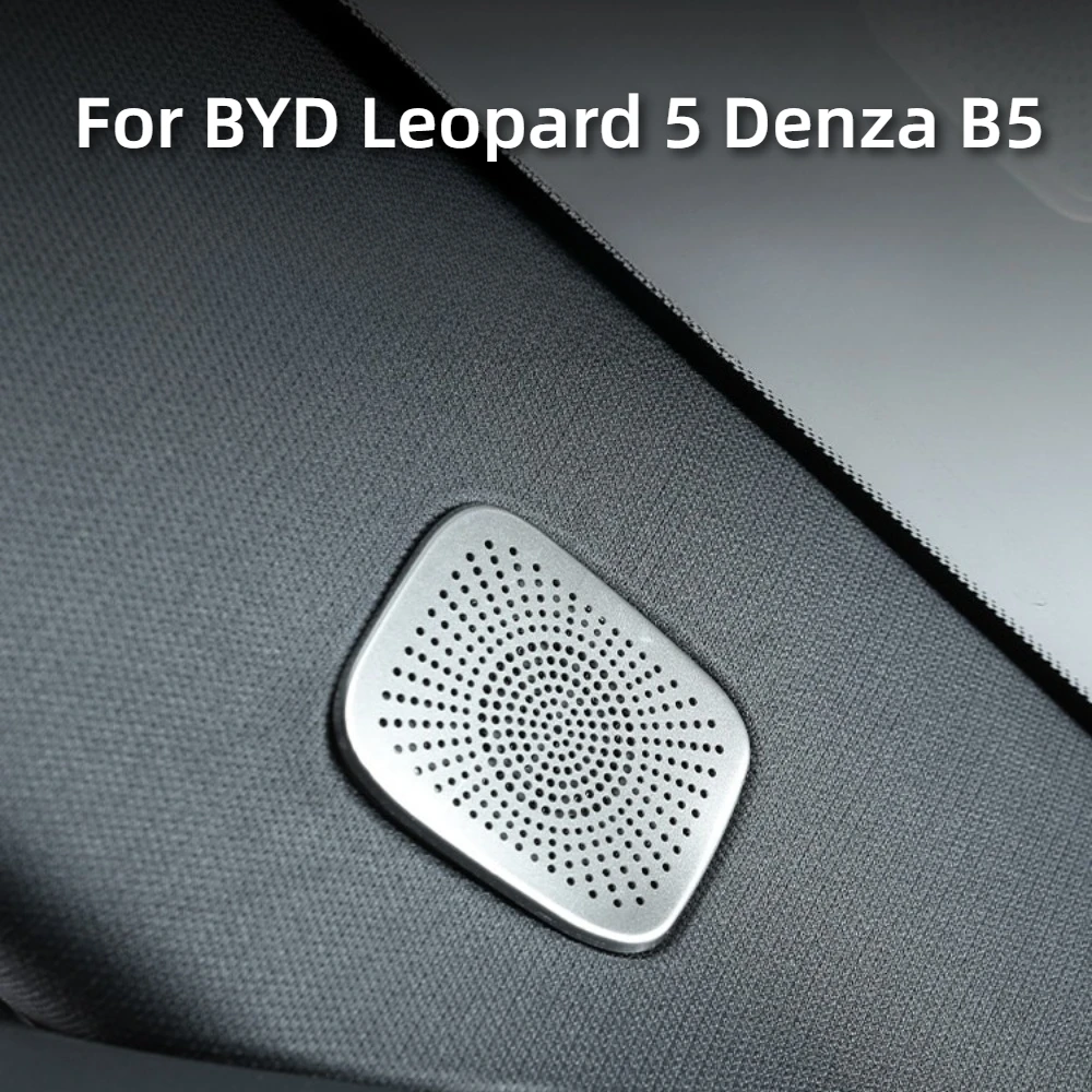 

For BYD Leopard 5 Denza B5 Car Specialized Speaker Cover Decoration Sticker A Pillar Dashboard Car Door Interior Audio Trunk