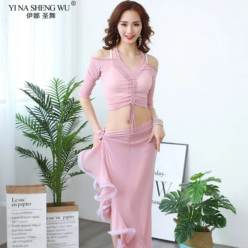 Zomer Sexy Vrouwen Oosterse Dans Praktijk Outfit Buikdans Kostuum Top Lange Rok Shorts Volwassen Oosterse Dans Kleding