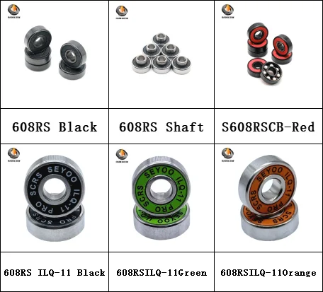 

8 Per Pack 8x22x7 mm Bilateral Rubber Sealed 608RS Black /Shaft /ILQ-11 Black /ILQ-11 Green /ILQ-11 Orange /S608RS CB Six types