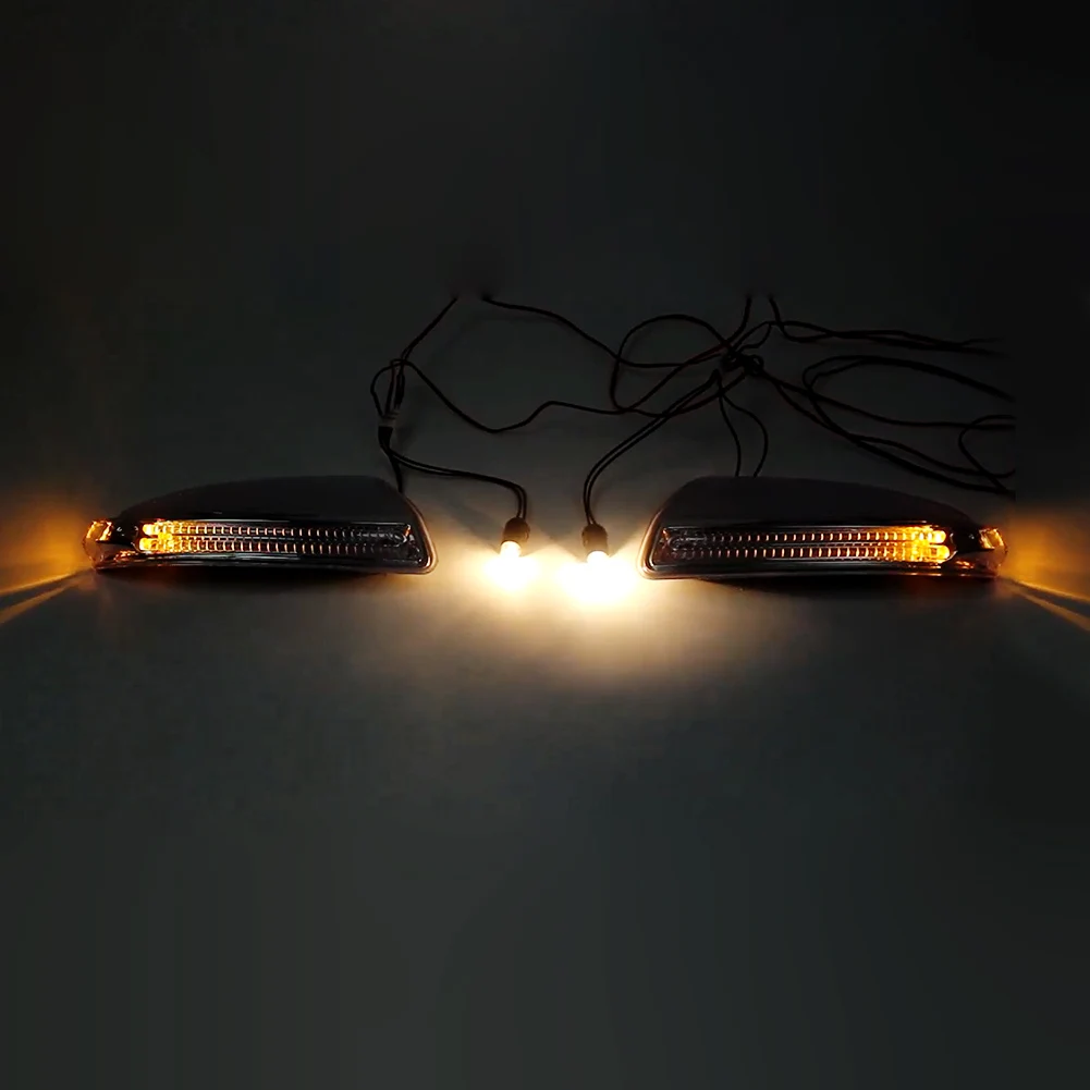 Auto ABS Rearview Mirror Turn Signal Lamp Door Side Mirror Light Clear 1Pc For Mercedes Benz GL M Class X164 W164 2009-2010