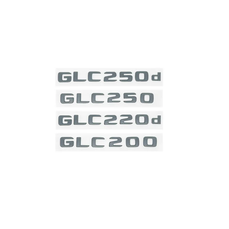 سيارة الذيل الخلفي الجذع شارة شعار ملصقات الحروف لمرسيدس بنز GLC X253 GLC260 GLC220d GLC350 GLC200 4MATIC GLC250d GLC400